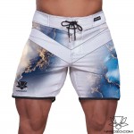 Boardshorty do Men's Physique BLUE MARBLE nowy model NPC 17cali