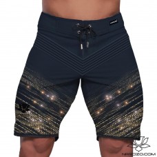 Spodenki startowe do Men's physique (fitness plażowe) BLACK PHANTOM