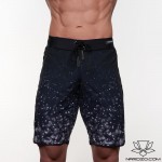 Spodenki startowe do Men's physique (fitness plażowe) black sky czarny z białym