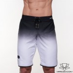 Spodenki startowe do Men's physique (fitness plażowe) Death Moon Czarne z białym