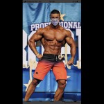 Spodenki startowe do Men's physique (fitness plażowe) RED MAX