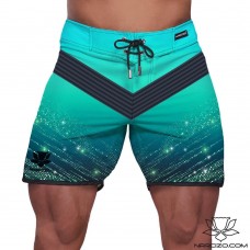 Boardshorty do Men's Physique TURQUOISE PHANTOM nowy model NPC 17cali