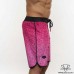 Spodenki startowe do Men's physique (fitness plażowe) różowe nakrapiane