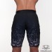 Spodenki startowe do Men's physique (fitness plażowe) black sky czarny z białym