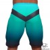 Spodenki startowe do Men's physique (fitness plażowe) TURQUOISE