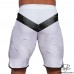 Spodenki startowe do Men's physique (fitness plażowe) WHITE MARBLE