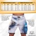 Boardshorty do Men's Physique BLUE MARBLE nowy model NPC 17cali