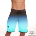 Spodenki startowe do Men's physique (fitness plażowe) BLUE PAPILLON turkus cieniowane