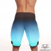 Spodenki startowe do Men's physique (fitness plażowe) BLUE PAPILLON turkus cieniowane