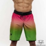 Spodenki startowe do Men's physique (fitness plażowe) Calippo - róż/zieleń