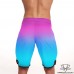 Spodenki startowe do Men's physique (fitness plażowe) LIGHT HOLOGRAM Błękitno-Różowy