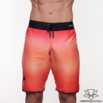 Spodenki startowe do Men's physique (fitness plażowe) Pomarańczowo-Czerwone