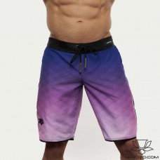 Spodenki startowe do Men's physique (fitness plażowe) cieniowane ciemny fiolet/ blady róż