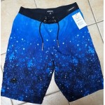 Spodenki startowe do Men's physique (fitness plażowe) Granatowe Nakrapiane night sky